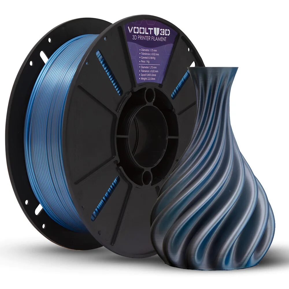 Voolt3D PLA Duo Color Aluminio/Azul 1kg