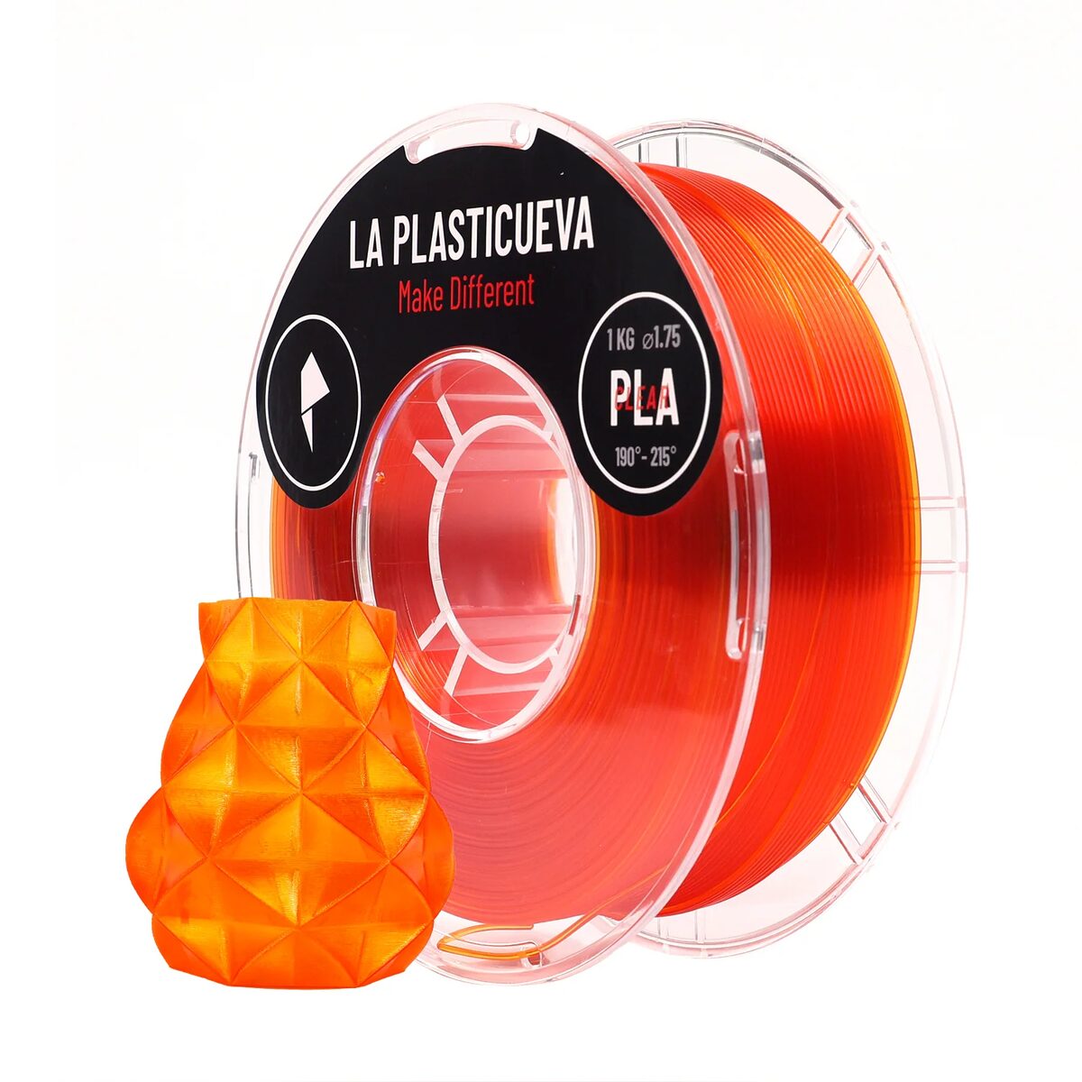 La Plasticueva PLA Clear Naranja 1kg