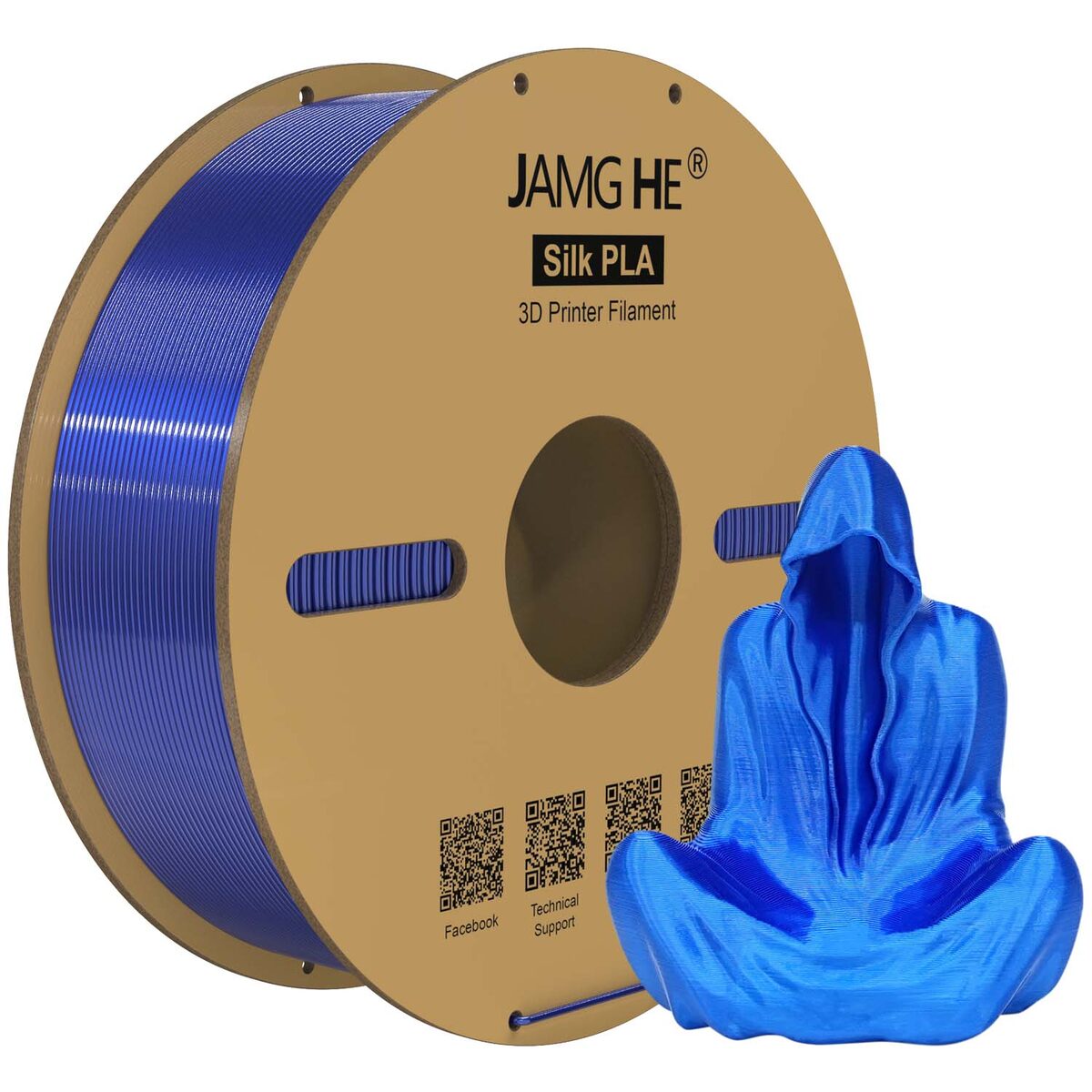 Jamghe Silk PLA Azul 1kg