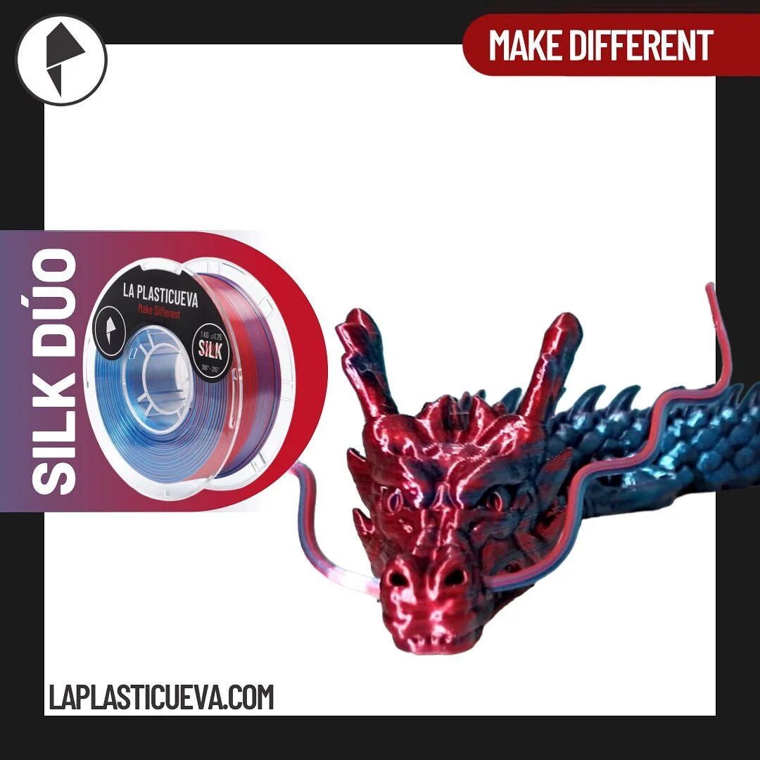 La Plasticueva Silk Duo Rojo/Azul 1kg