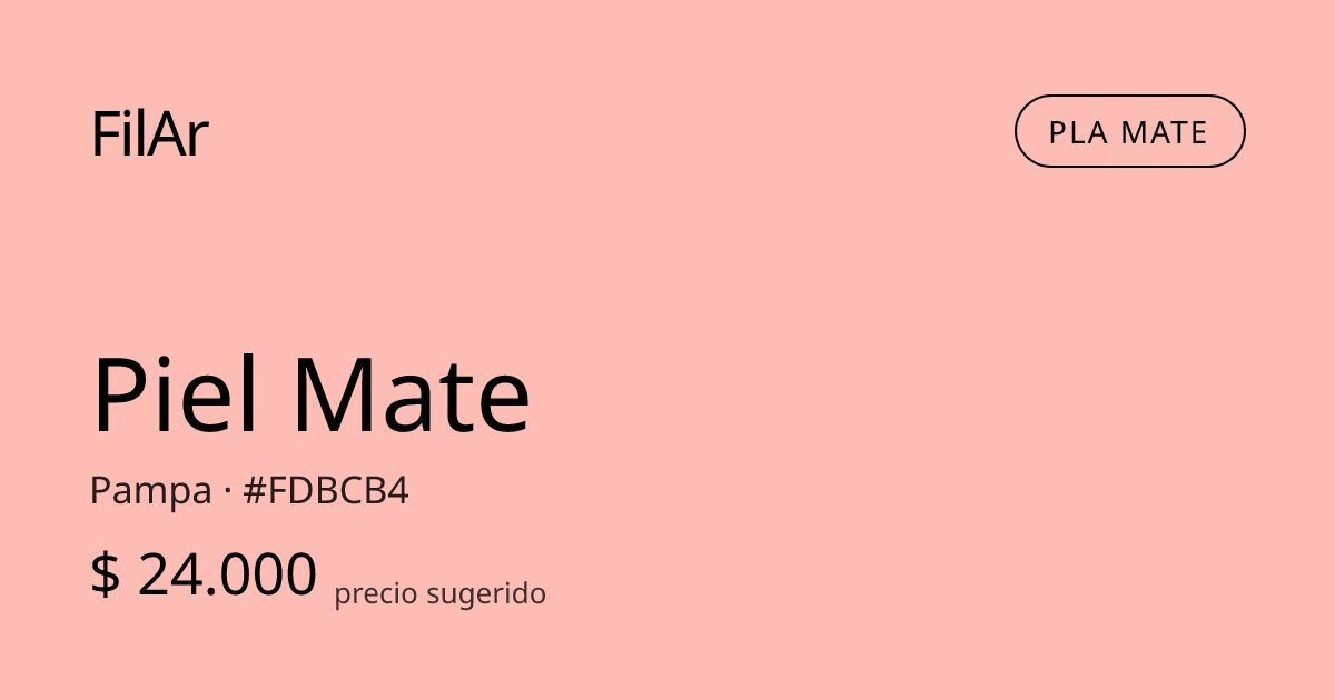 FilAr PLA Mate Piel 1kg