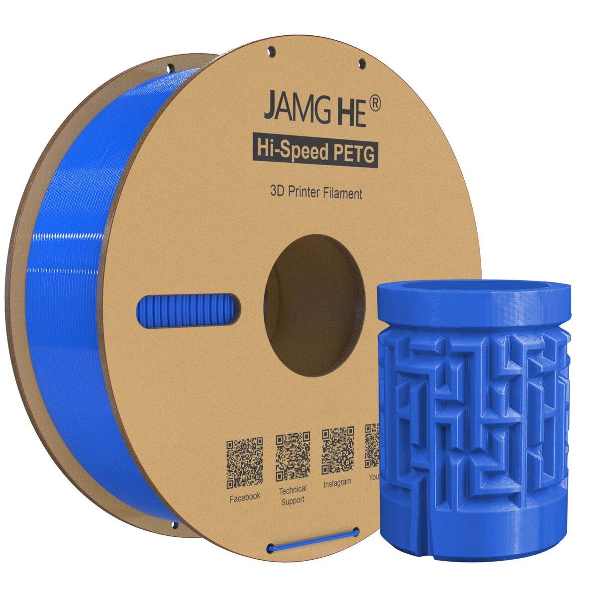 Jamghe Hi Speed PETG Azul 1kg