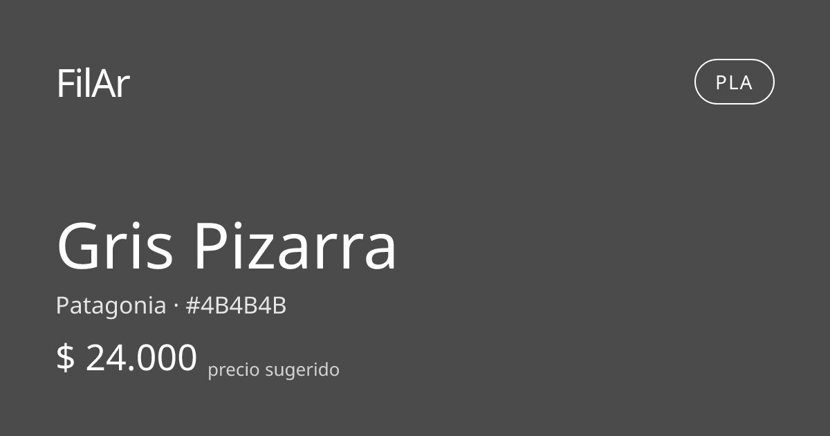 FilAr PLA Gris Pizarra 1kg