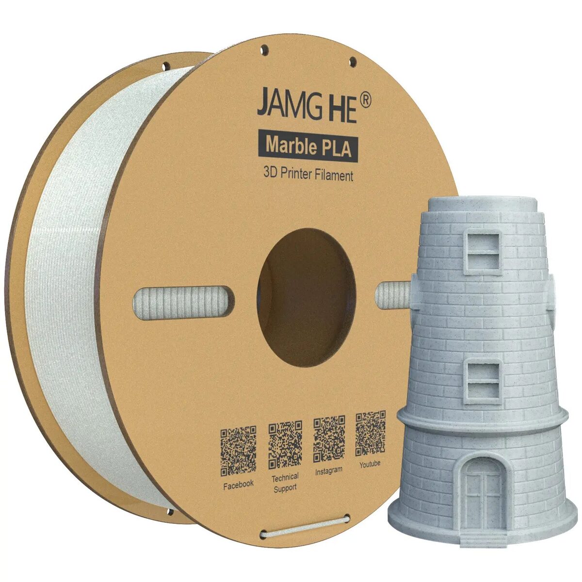 Jamghe PLA+ Marble 1kg
