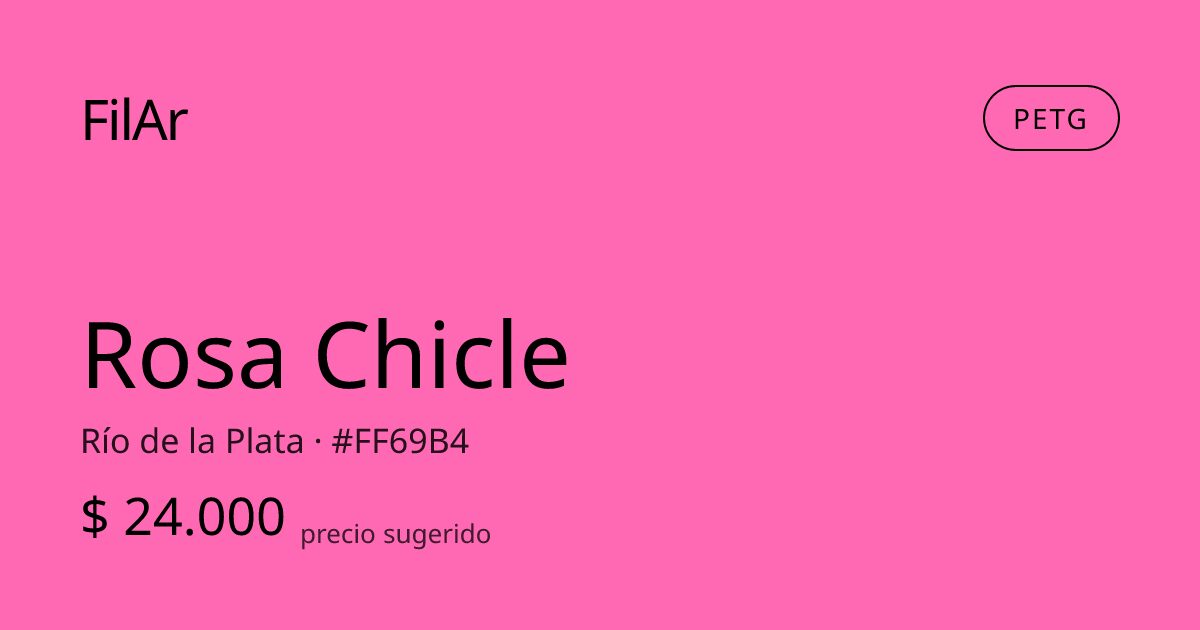 FilAr PETG Rosa Chicle 1kg