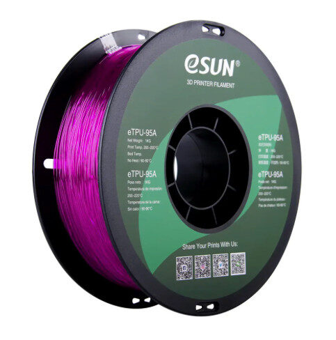 eSUN eTPU-95A Transparente Violeta 1kg