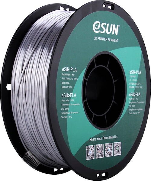 eSUN eSilk PLA Plateado 1kg
