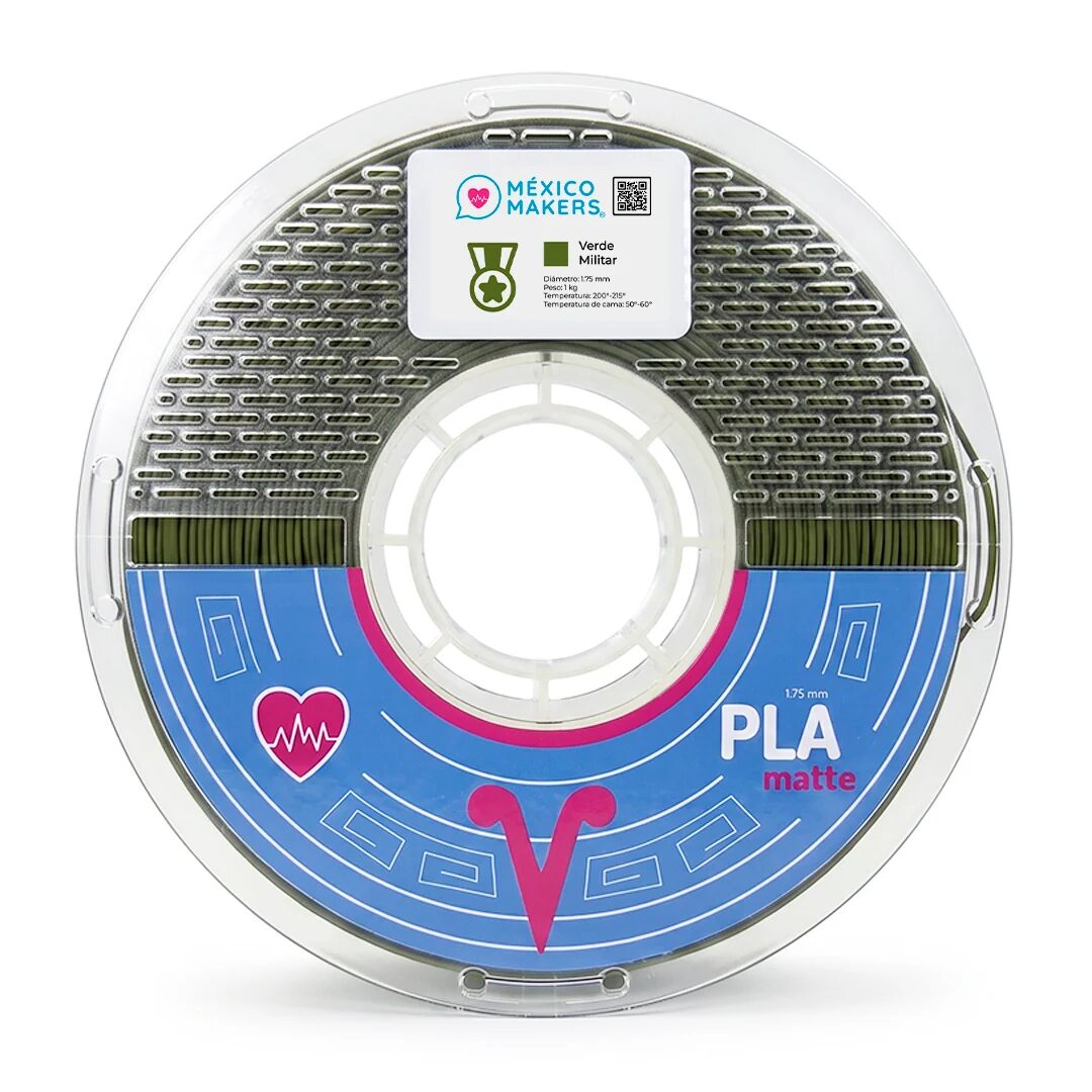 Mexico Makers PLA Matte Verde Militar 1kg