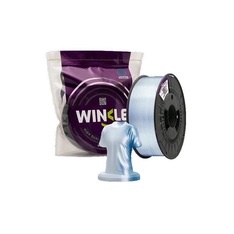 Winkle PLA Silk Tricolor Azul/Blanco 1kg