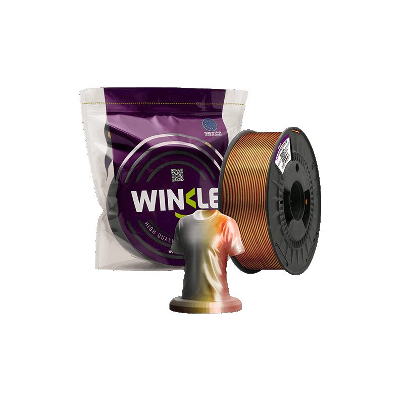 Winkle PLA Silk Tricolor Amarillo/Negro/Rojo 1kg
