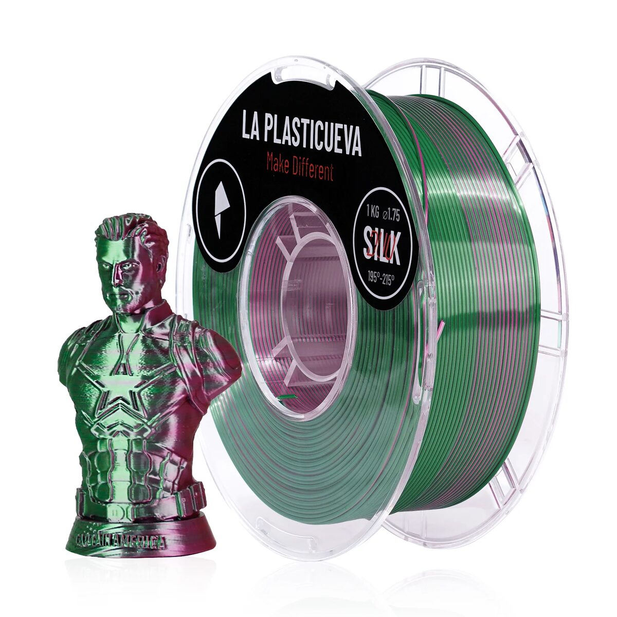 La Plasticueva Silk Duo Púrpura/Verde 1kg