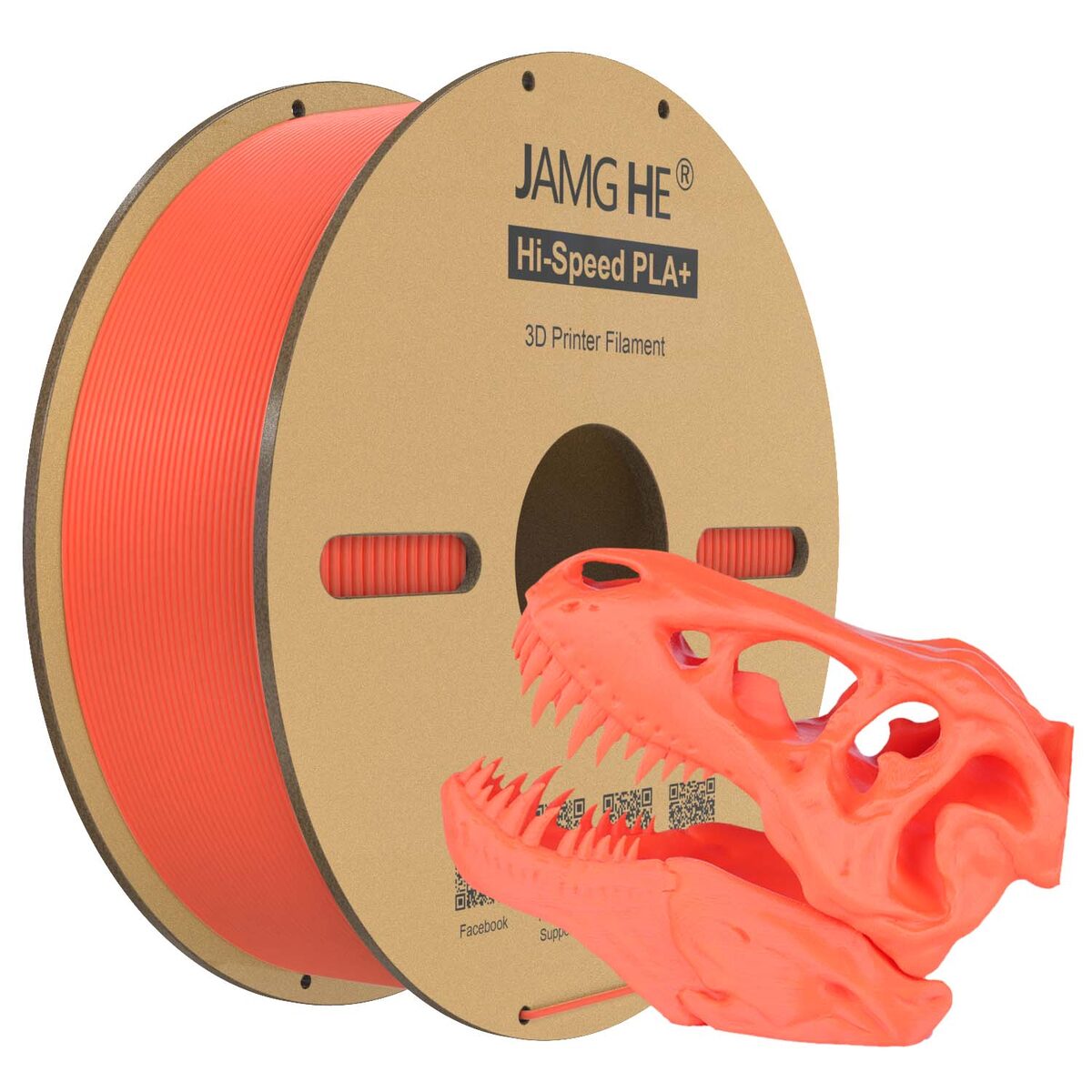 Jamghe Hi Speed PLA+ Naranja 1kg