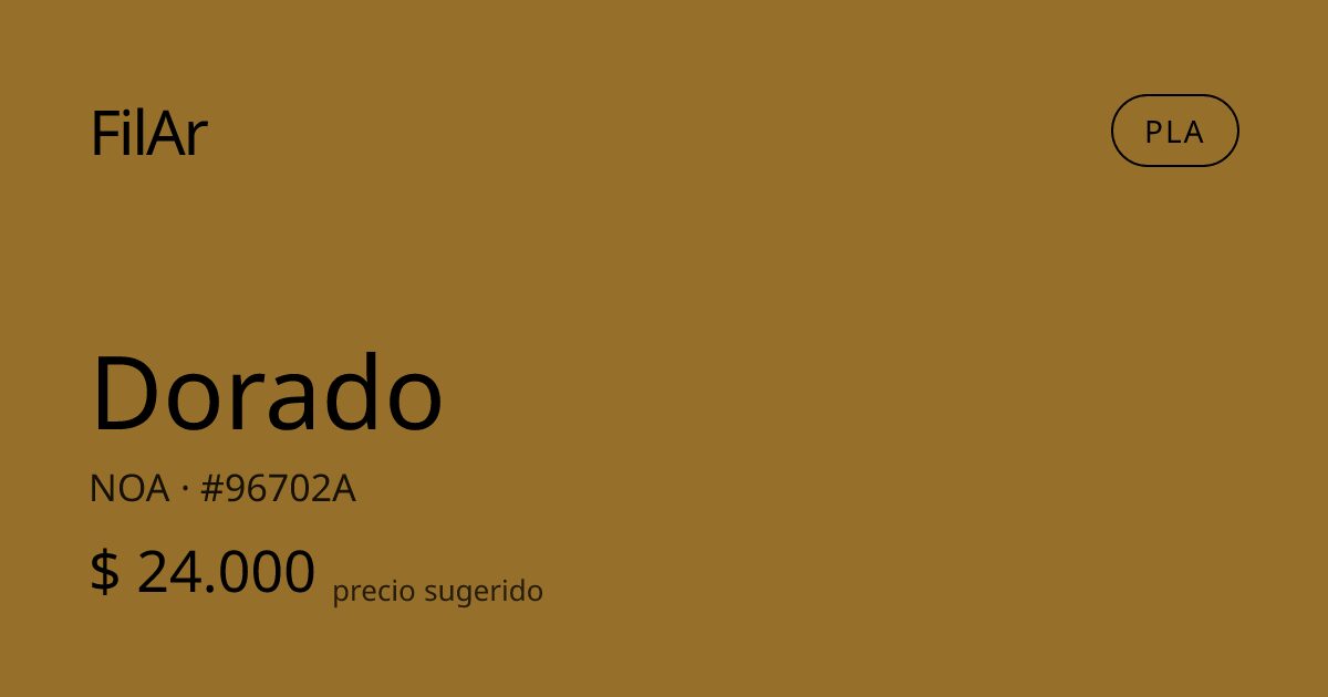 FilAr PLA Dorado 1kg