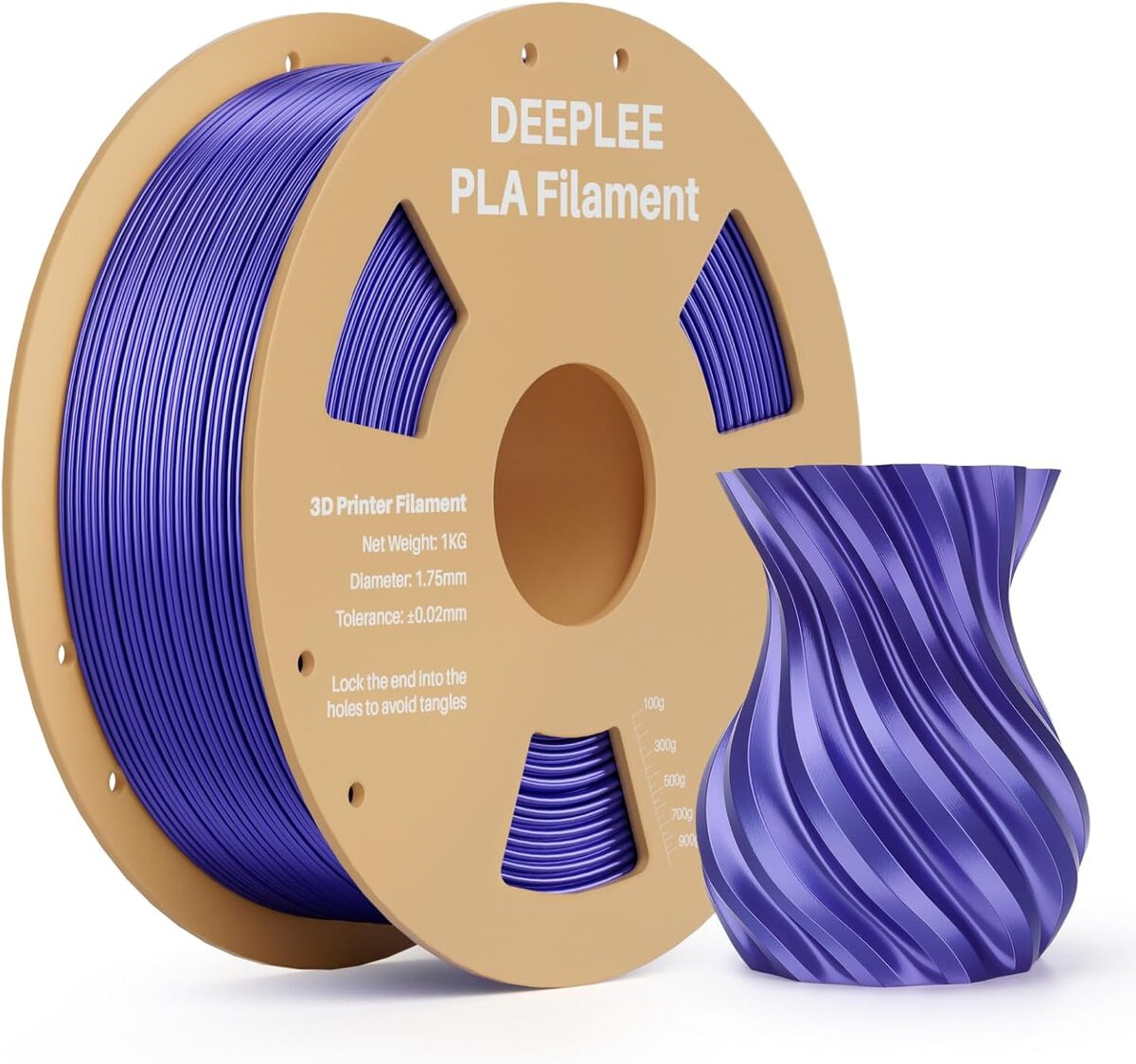 DeepLee Silk PLA Morado 1kg