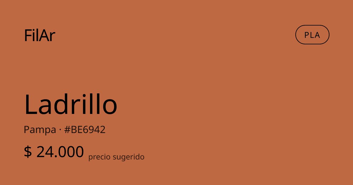 FilAr PLA Ladrillo 1kg