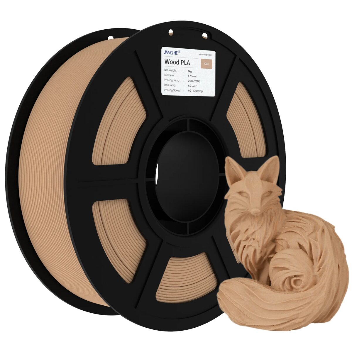 Jamghe PLA+ Wood Oak 1kg
