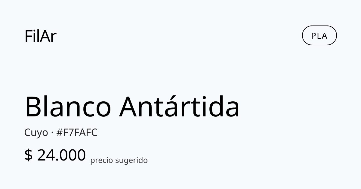 FilAr PLA Blanco Antártida 1kg