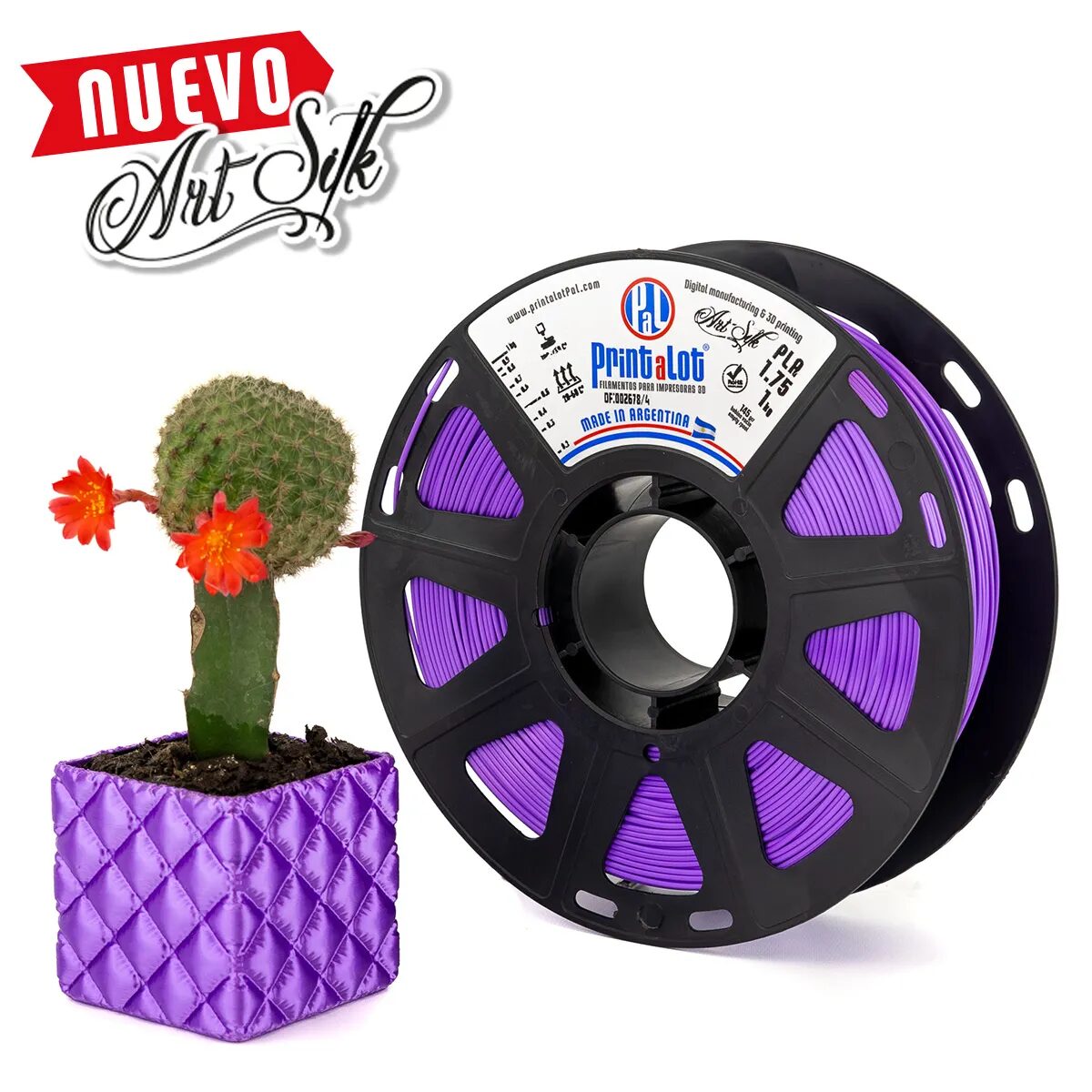 PrintaLot PLA ART Silk Amatista 1kg