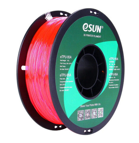 eSUN eTPU-95A Transparente Rosa 1kg