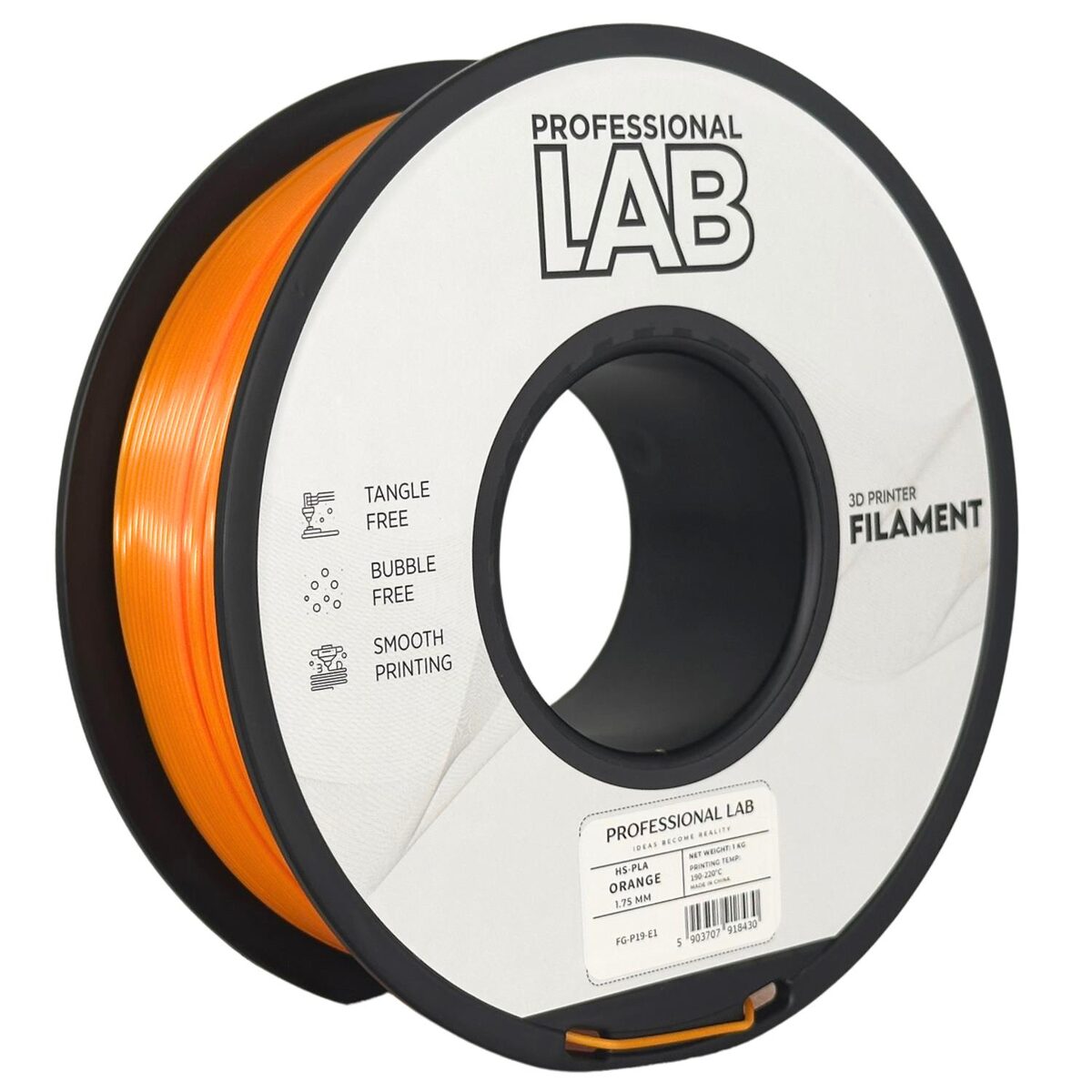 Prof. Lab HS-PLA Naranja 1kg