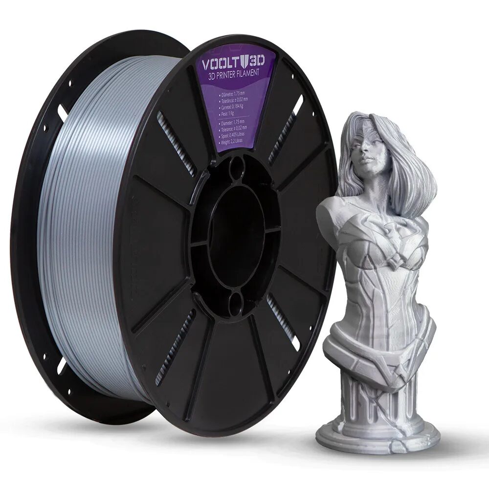 Voolt3D PLA V-Silk Aluminio 1kg