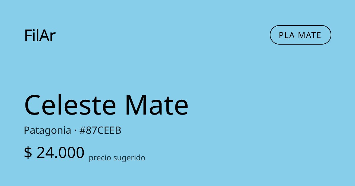 FilAr PLA Mate Celeste 1kg