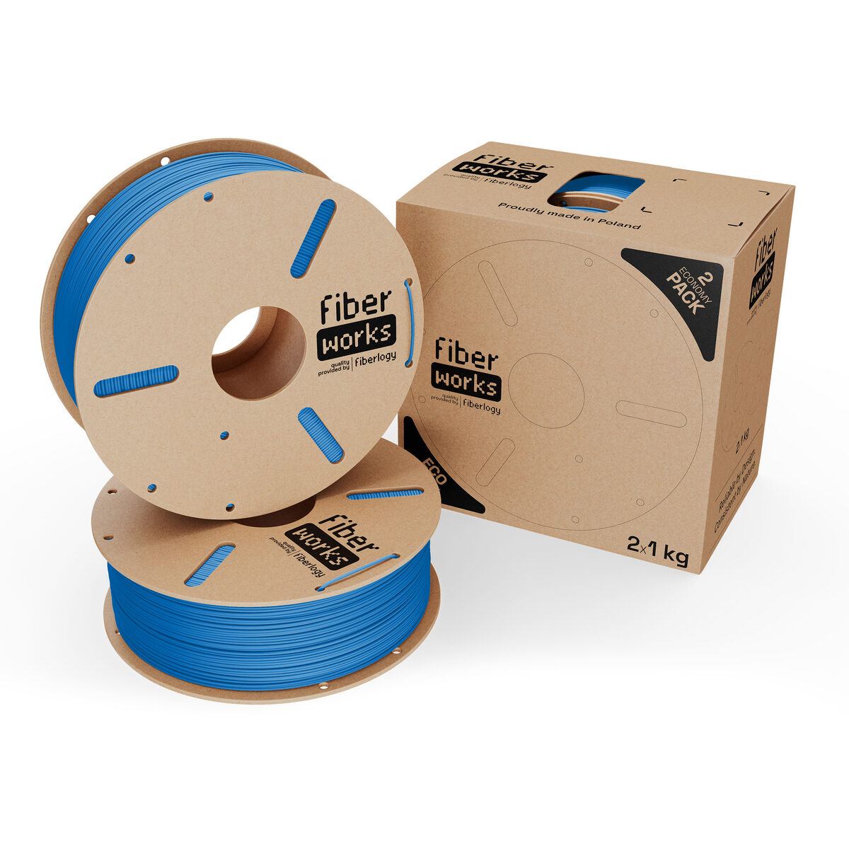 Fiberlogy FiberWORKS PLA Azul RAL 5017 2x1kg