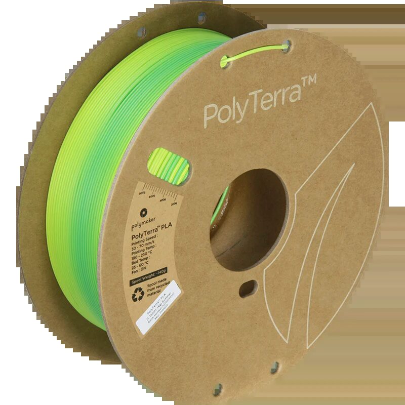 Polymaker PolyTerra PLA Summer Amarillo Savannah/Verde Azulado Ártico 1kg