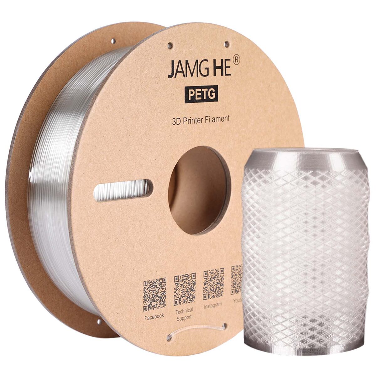 Jamghe PETG Transparente 1kg
