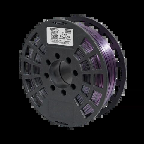 GST3D PLA+ Silk Bi/Tricolor Grafito/Purpura 1kg