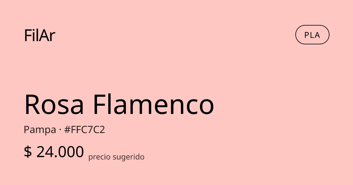 FilAr PLA Rosa Flamenco 1kg