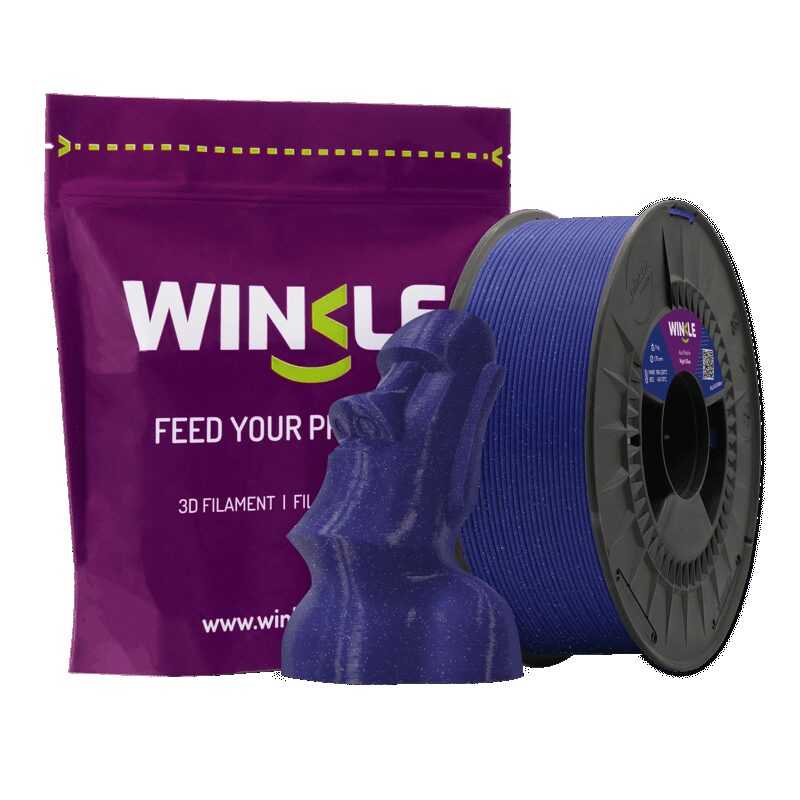 Winkle PLA HD Glitter Azul Noche 1kg