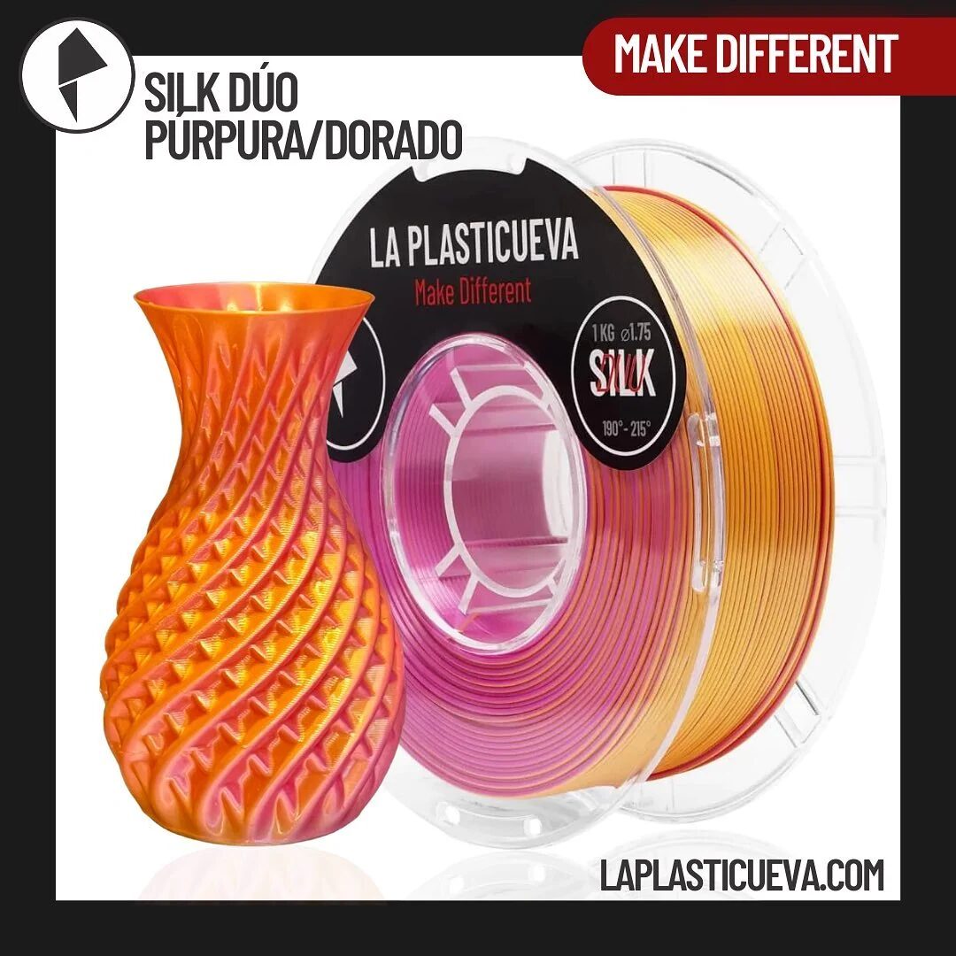 La Plasticueva Silk Duo Púrpura/Dorado 1kg