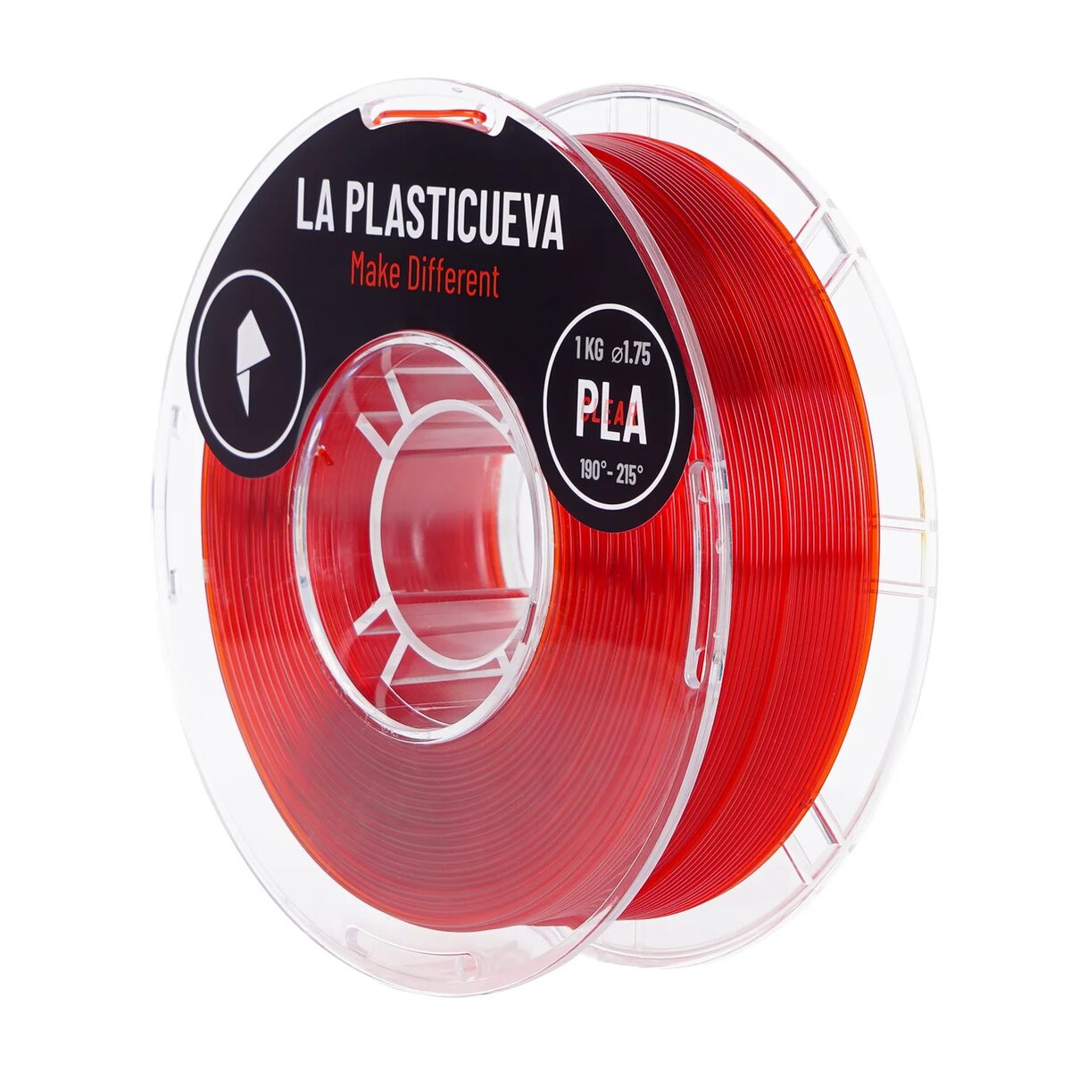 La Plasticueva PLA Clear Rojo 1kg