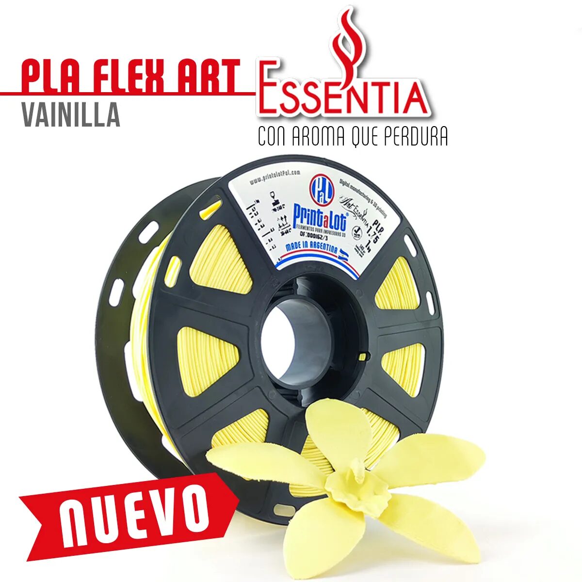 PrintaLot PLA FLEX ART Essentia Vainilla 1kg