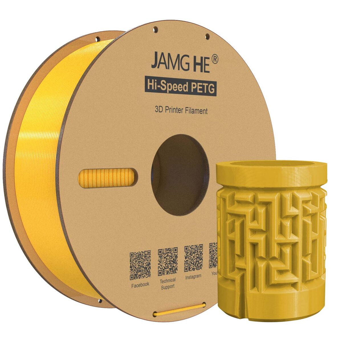 Jamghe Hi Speed PETG Amarillo 1kg
