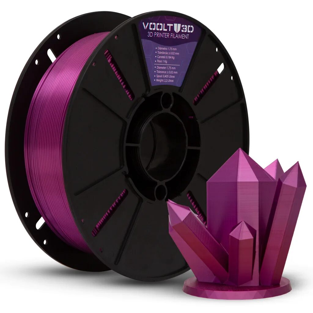 Voolt3D PLA V-Silk Rosa Ametista 1kg