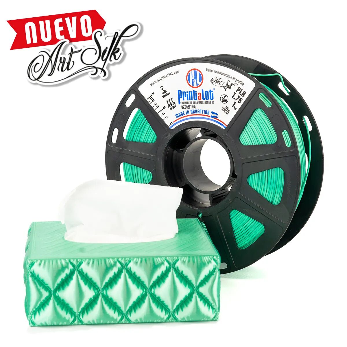 PrintaLot PLA ART Silk Esmeralda 1kg