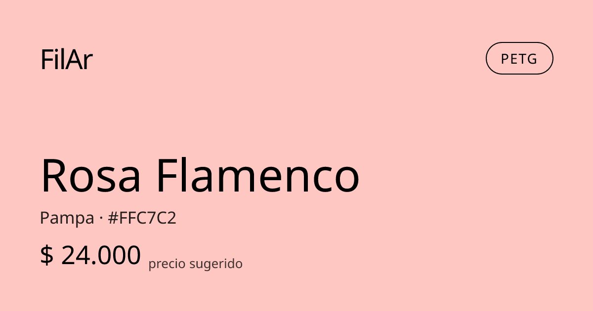 FilAr PETG Rosa Flamenco 1kg