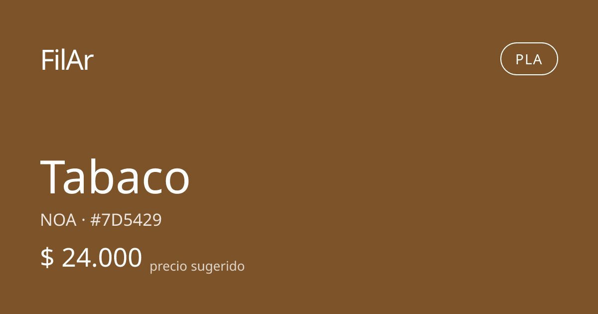 FilAr PLA Tabaco 1kg