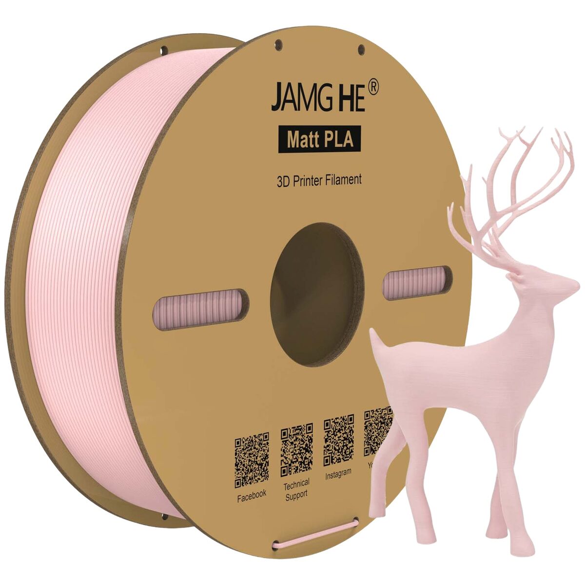 Jamghe Matte PLA Rosa Claro 1kg