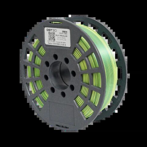 GST3D PLA+ Silk Bi/Tricolor Azul/Verde/AmarilloFluo 1kg