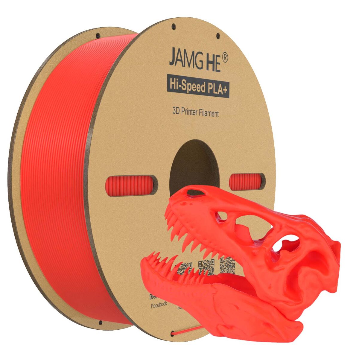 Jamghe Hi Speed PLA+ Rojo 1kg