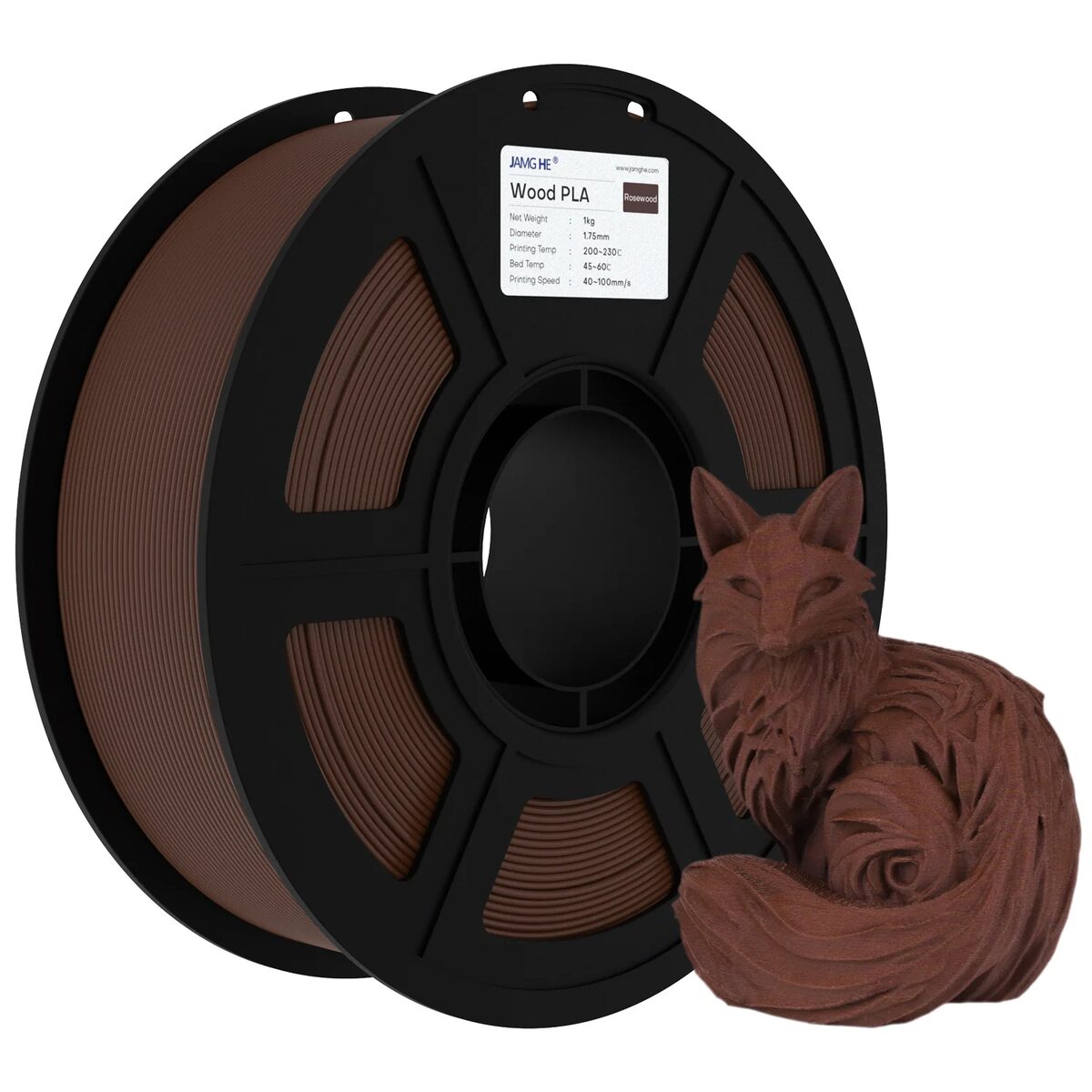Jamghe PLA+ Wood Palo de Rosa 1kg