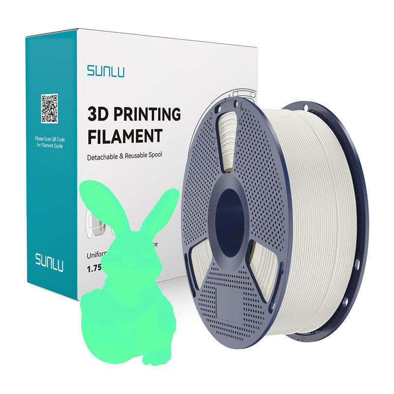 SUNLU PLA Glow in the Dark Blanco/Verde 1kg
