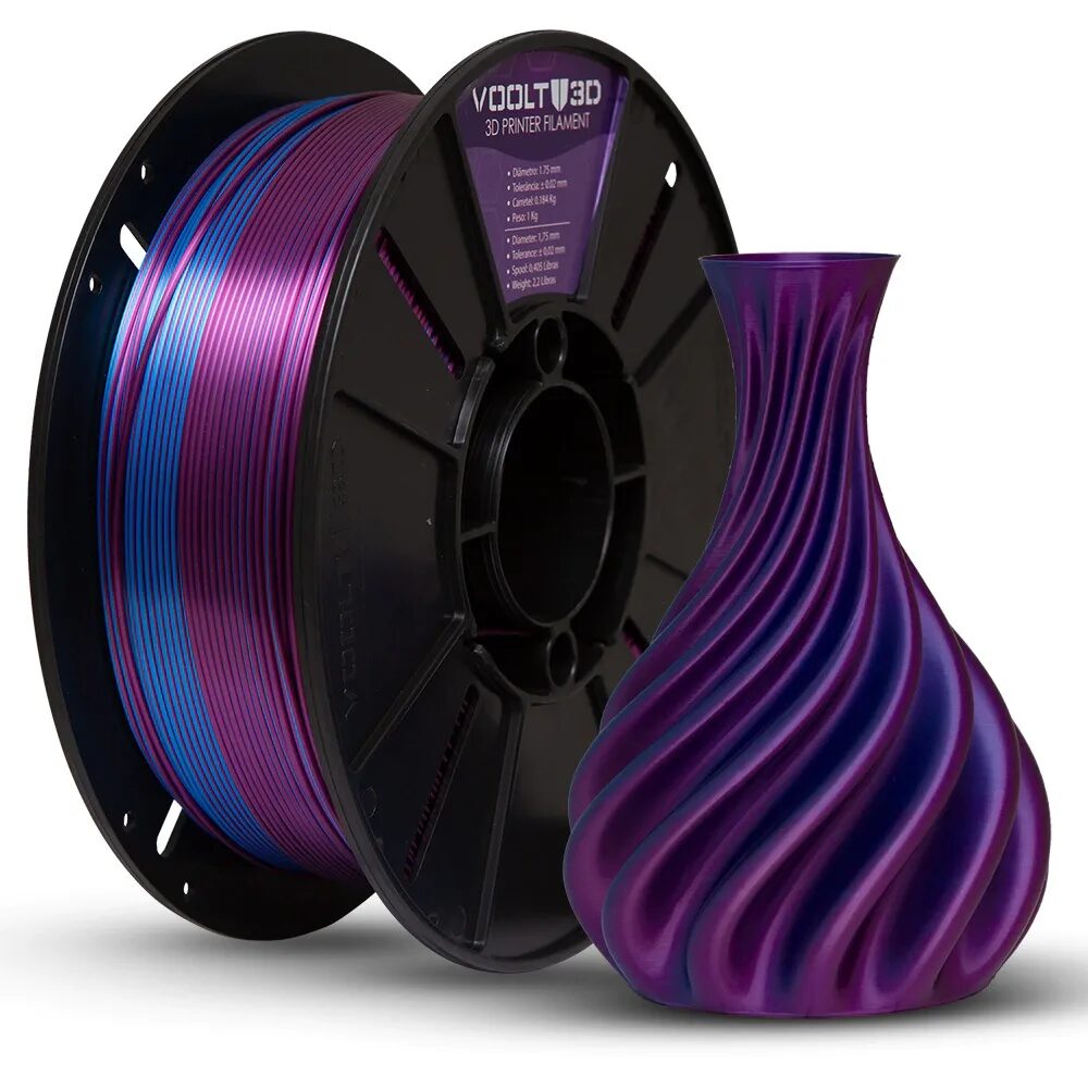 Voolt3D PLA Duo Color Ametista/Azul Safira 1kg