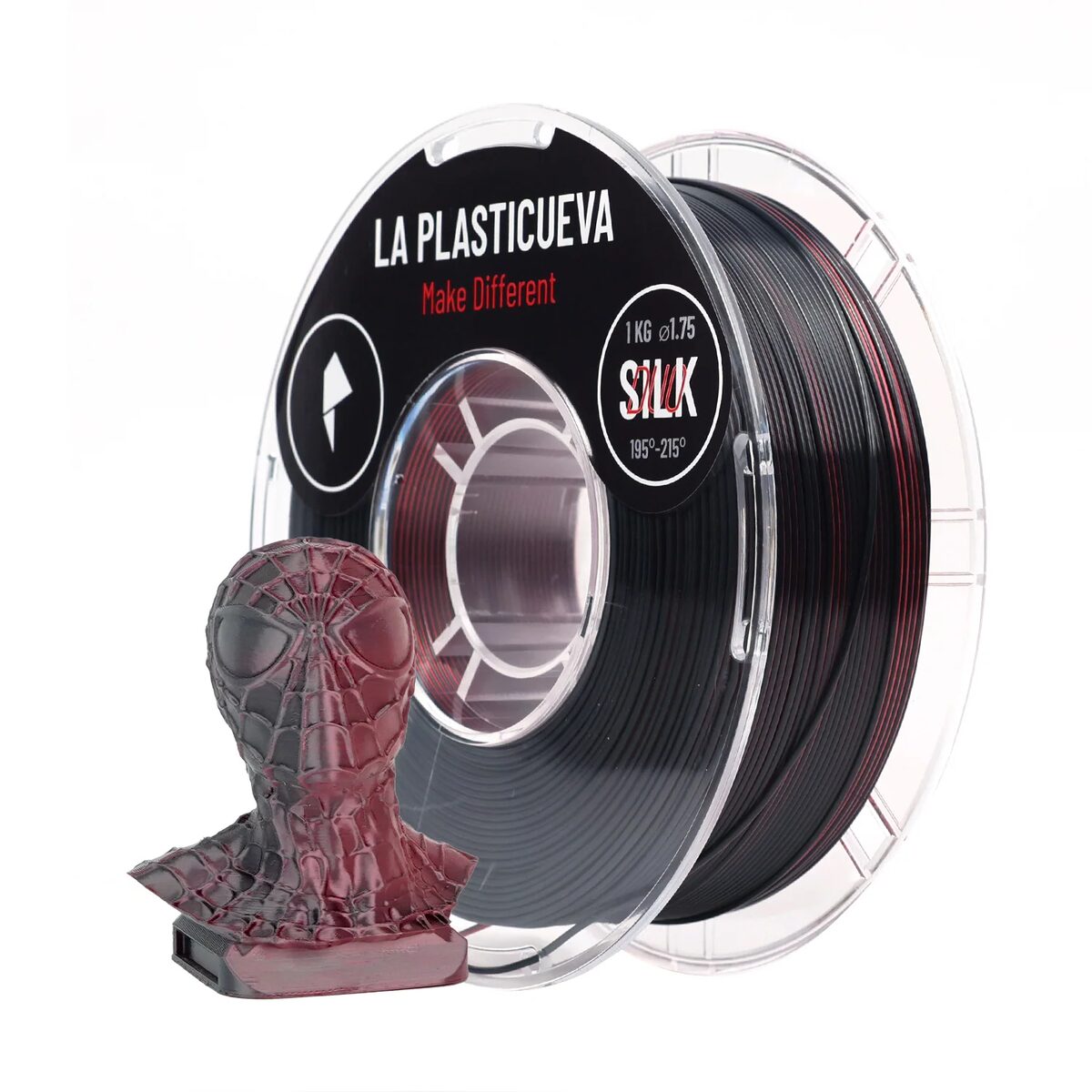 La Plasticueva Silk Duo Negro/Rojo 1kg