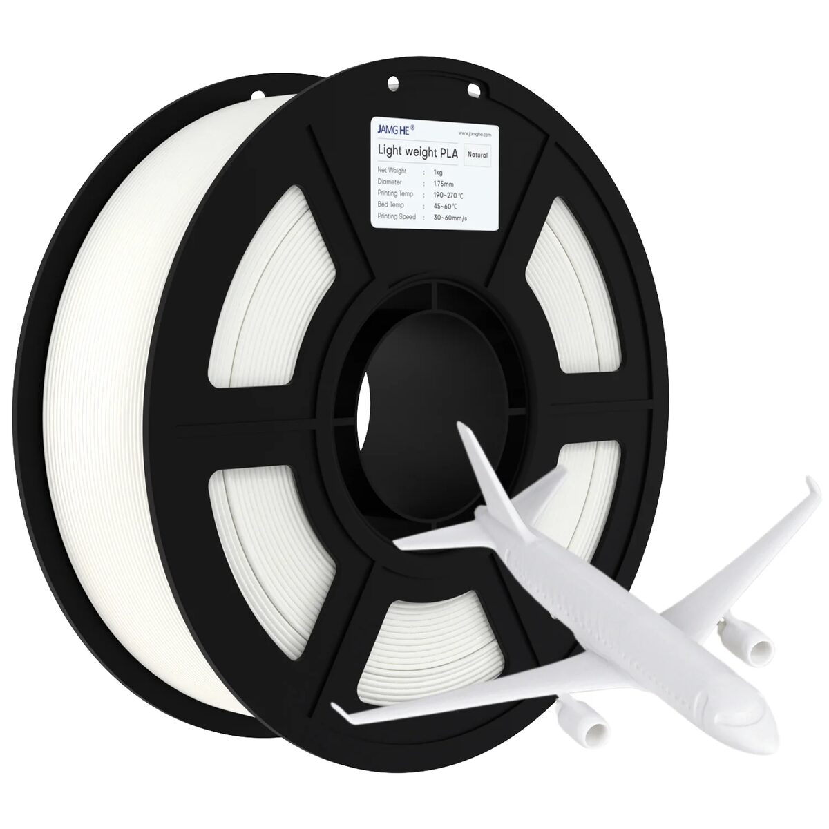 Jamghe PLA-LW Blanco 1kg