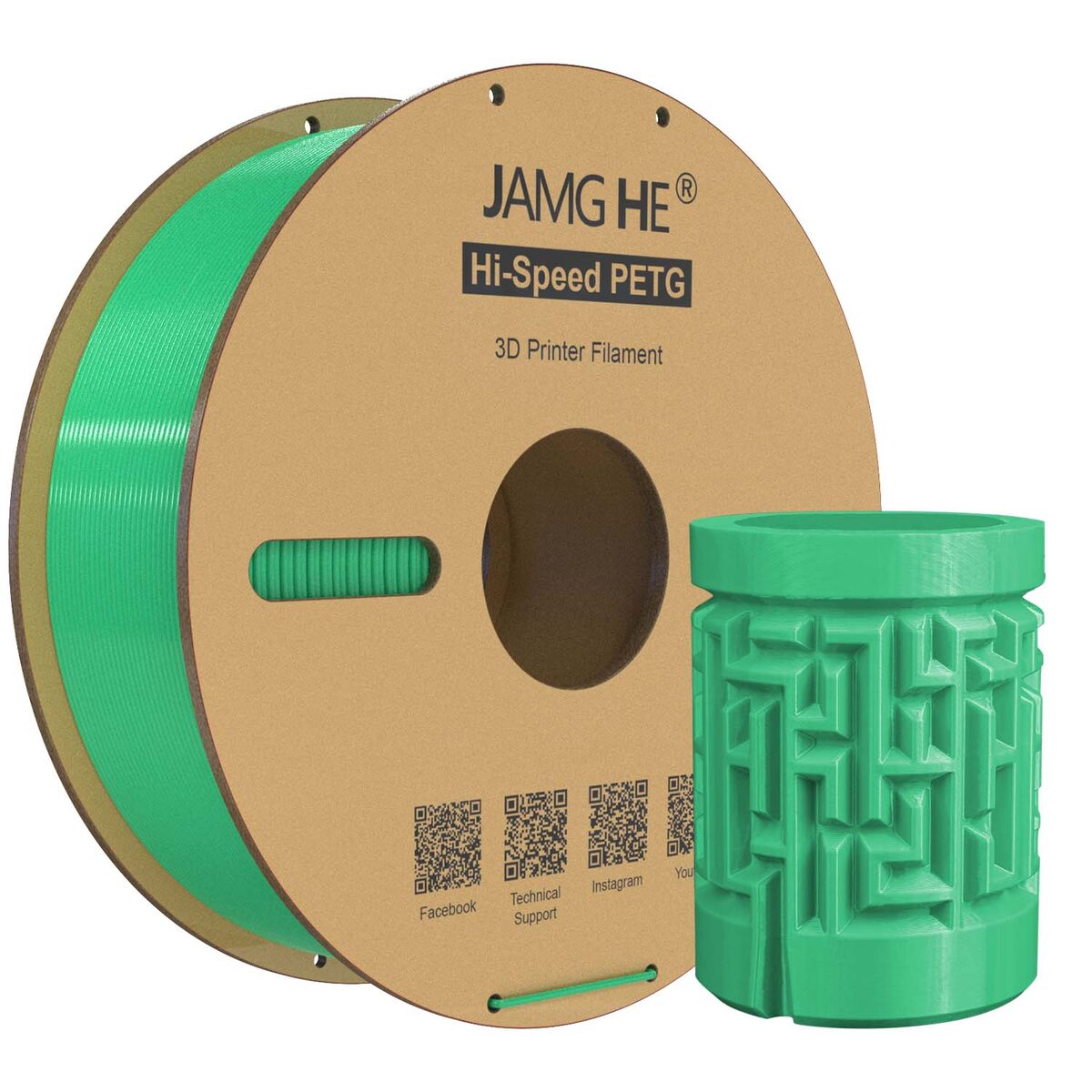 Jamghe Hi Speed PETG Verde 1kg