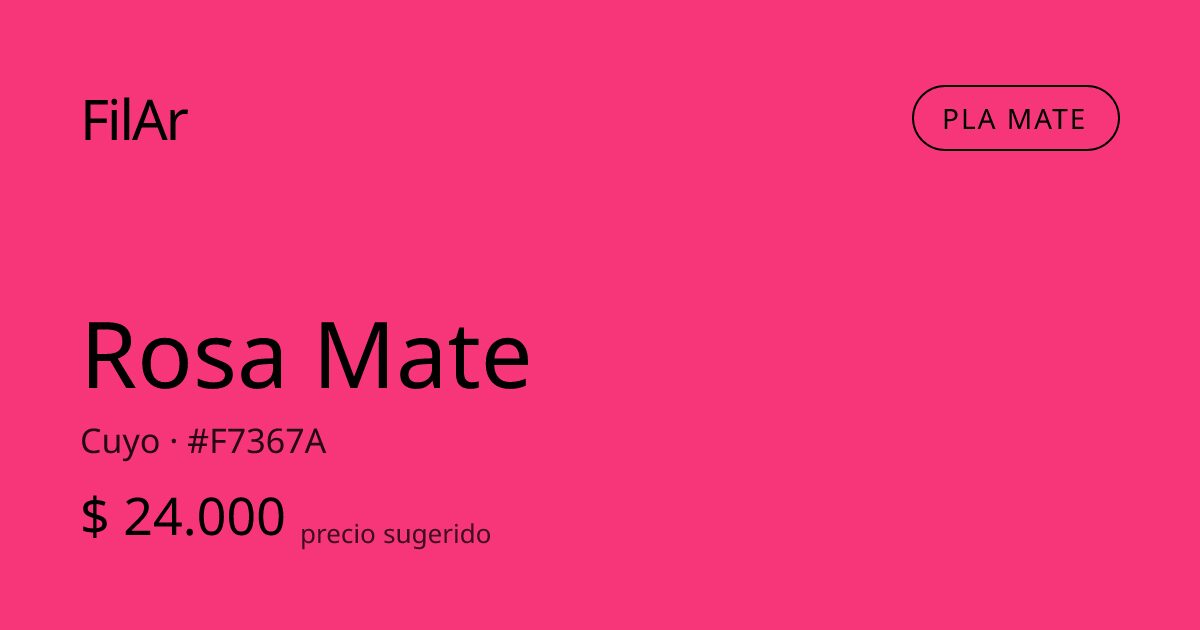 FilAr PLA Mate Rosa 1kg